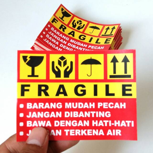 Jual Stiker fragile 100pcs 35000 | Shopee Indonesia