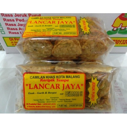 Jual Keripik Tempe Lancar Jaya Oleh Oleh Khas Malang Shopee Indonesia