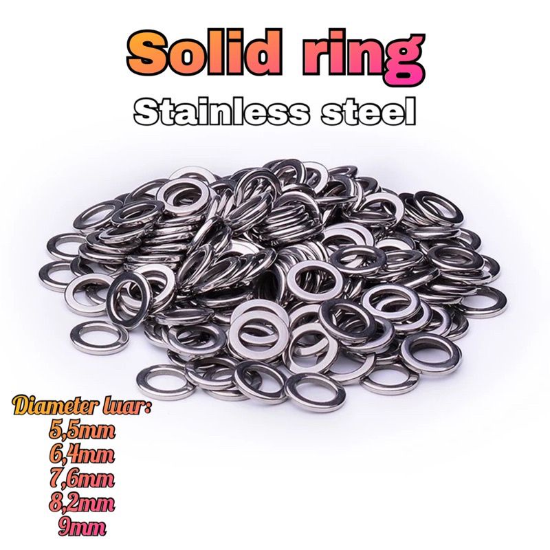 Jual Solid ring stainless steel 304- 1pcs | Shopee Indonesia