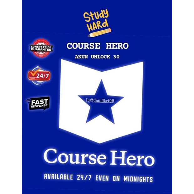 Jual akun course hero unlock / link Shopee Indonesia