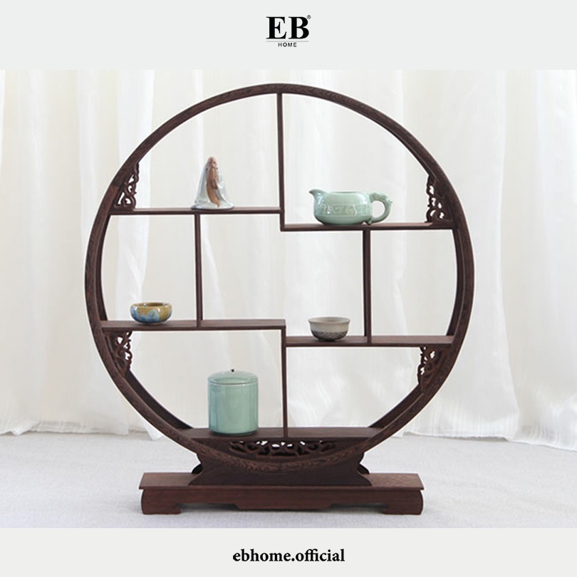 Jual Rak Pajangan Kayu / Oriental Wood Shelf Display EB Home 159/1-2 ...