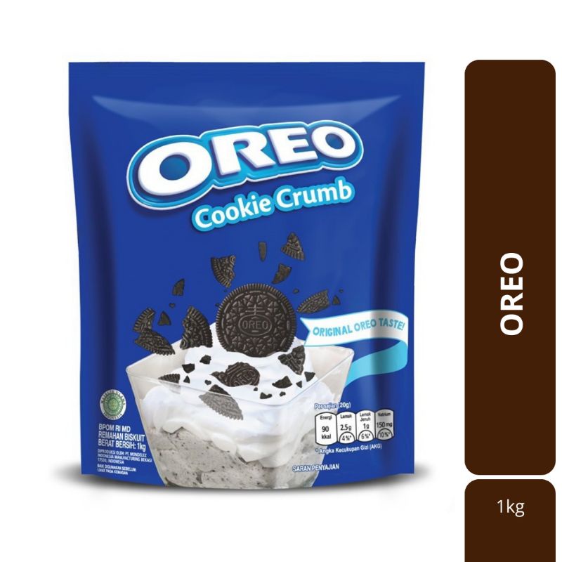 Jual Oreo Biskuit Cookie Crumb Pouch 1kg Untuk Kue dan Roti | Shopee ...