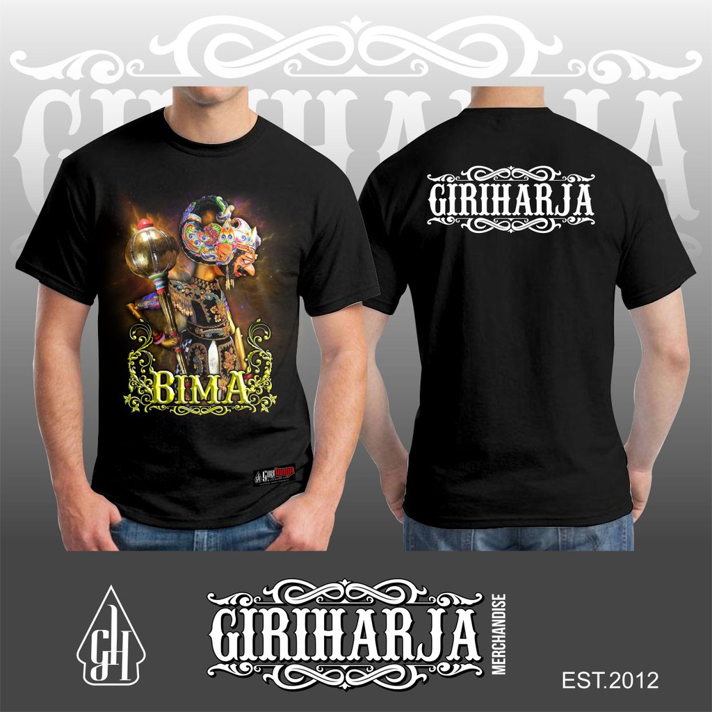 Jual Kaos Wayang Golek Bima / Kaos Wayang Golek Giri Harja / Kaos ...