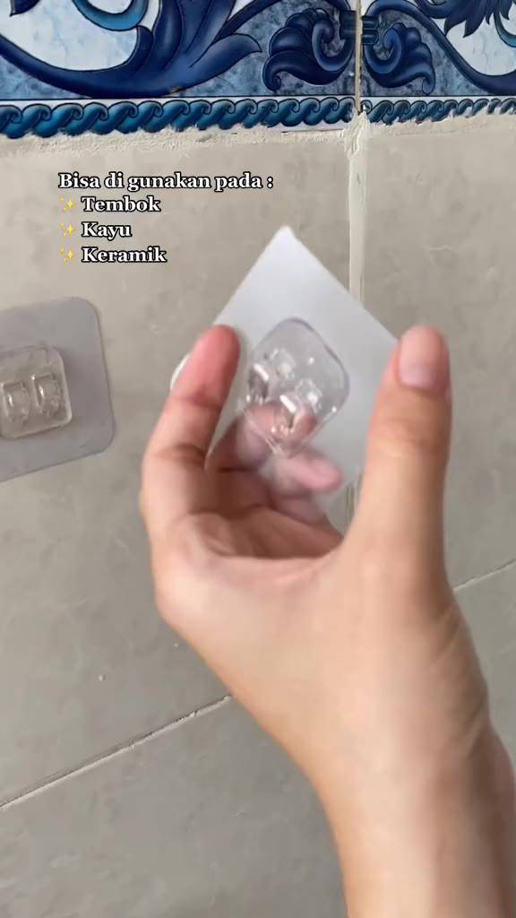 Jual PIFACIA Magic Hook Gantungan Tempel Socket Transparant Mur Baut ...