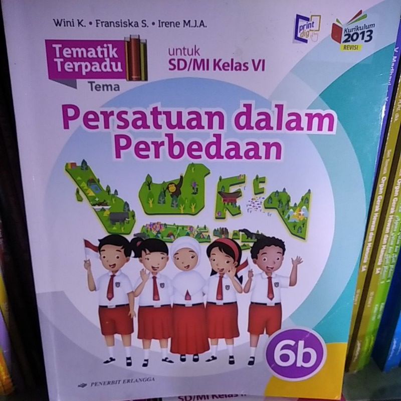 Jual Tematik Terpadu Tema Persatuan Dalam Perbedaan 6B Untuk SD / MI ...