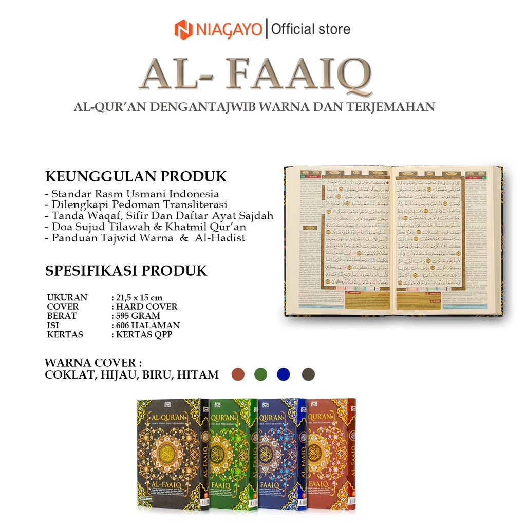 Jual Alquran Kecil Terjemah Tajwid Alquran Kecil Ukuran A5 AL FAAIQ ...