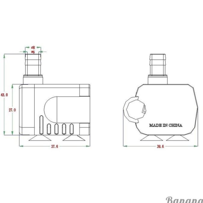 Jual Ultra Quiet Mini Brushless Usb Water Pump Dc V L H Lift