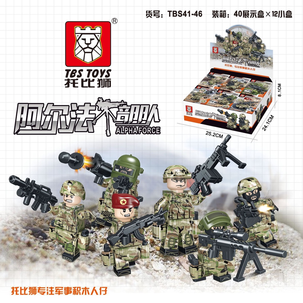 Figurine Brick Navy Soldier - Armée - Échelle 1/35 - Panda - Neuf