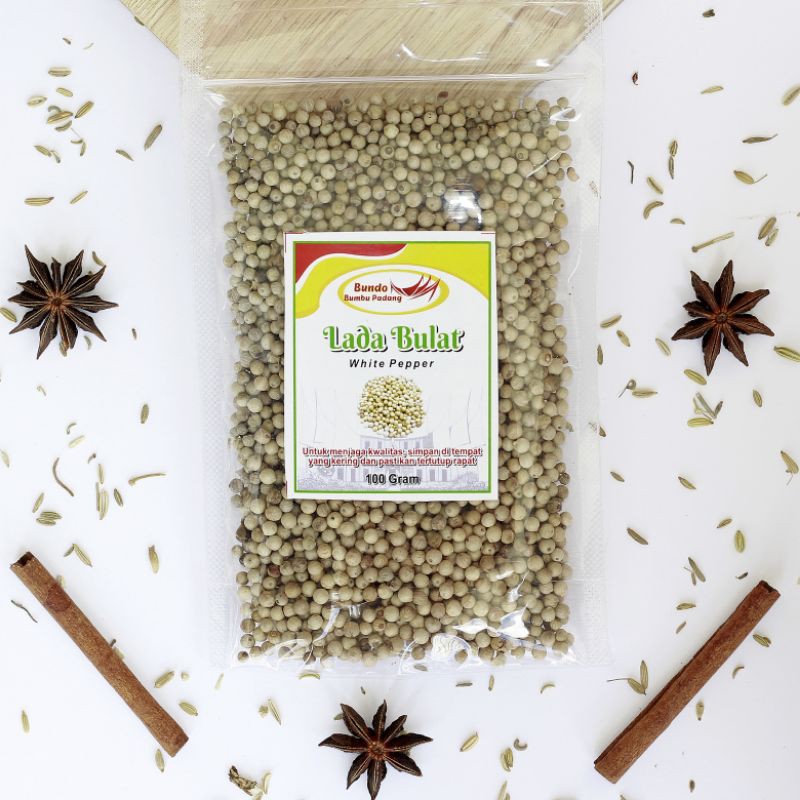 Jual Lada Bulat / Merica / Sahang / White Pepper / Rempah / Bumbu Dapur ...