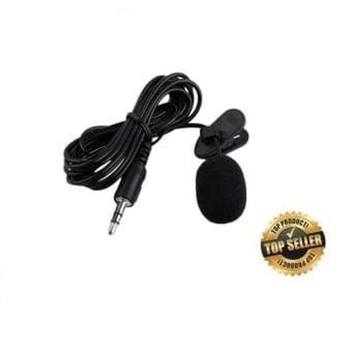 Jual Alat Perekam Suara Mic Mikrofon Klip Penjepit jepit HP / Komputer