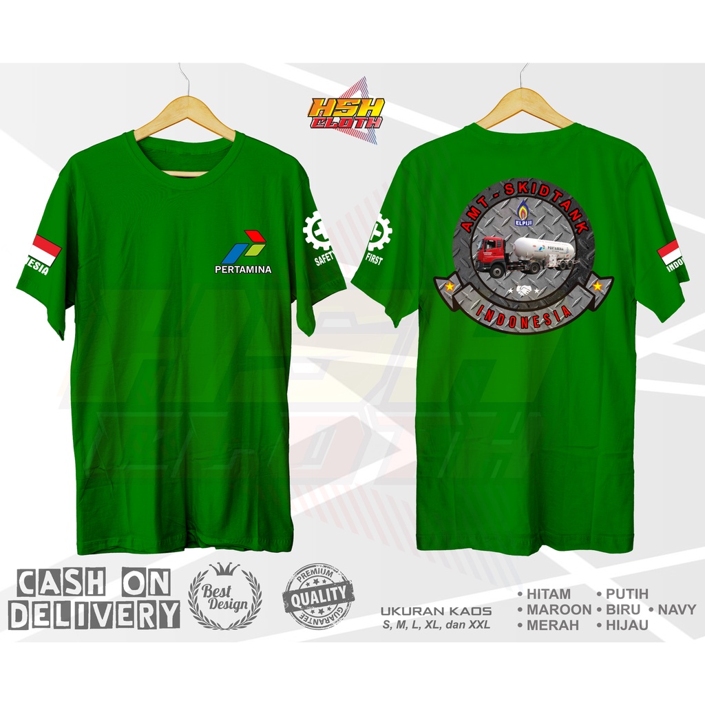 Jual Baju Kaos Pria Distro Sablon Dtf Pertamina Amt V2 Pertamina Lpg