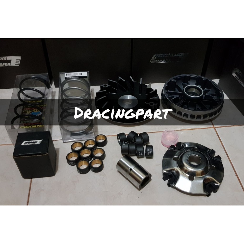 Jual Variator Pulley Racing Yamaha Xmax 250 300cc Desain 8 roller S ...