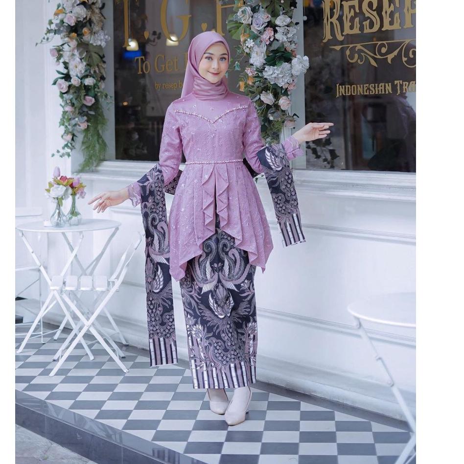 Bridesmaid dress 2024 brokat hijab