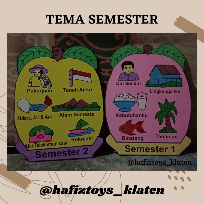 Jual PAPAN TEMA SEMESTER | Shopee Indonesia
