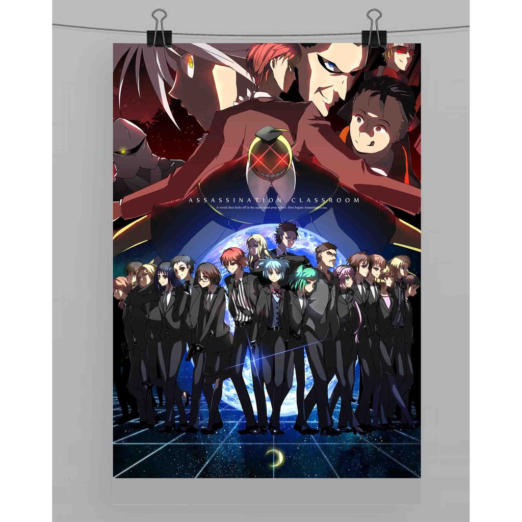Jual poster dinding anime Ansatsu Kyoushitsu Assassination Classroom