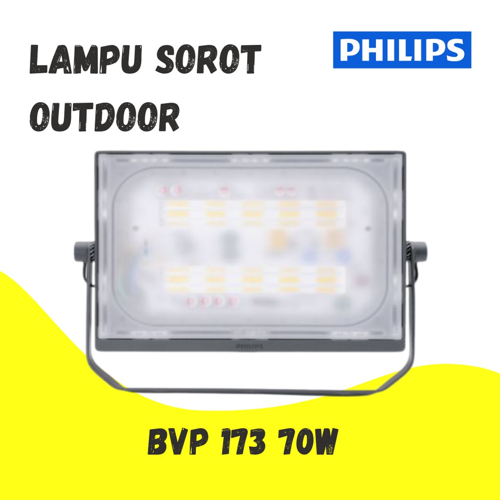 Jual Lampu Sorot Led Flood Light Bvp W K Putih Philips Shopee Indonesia