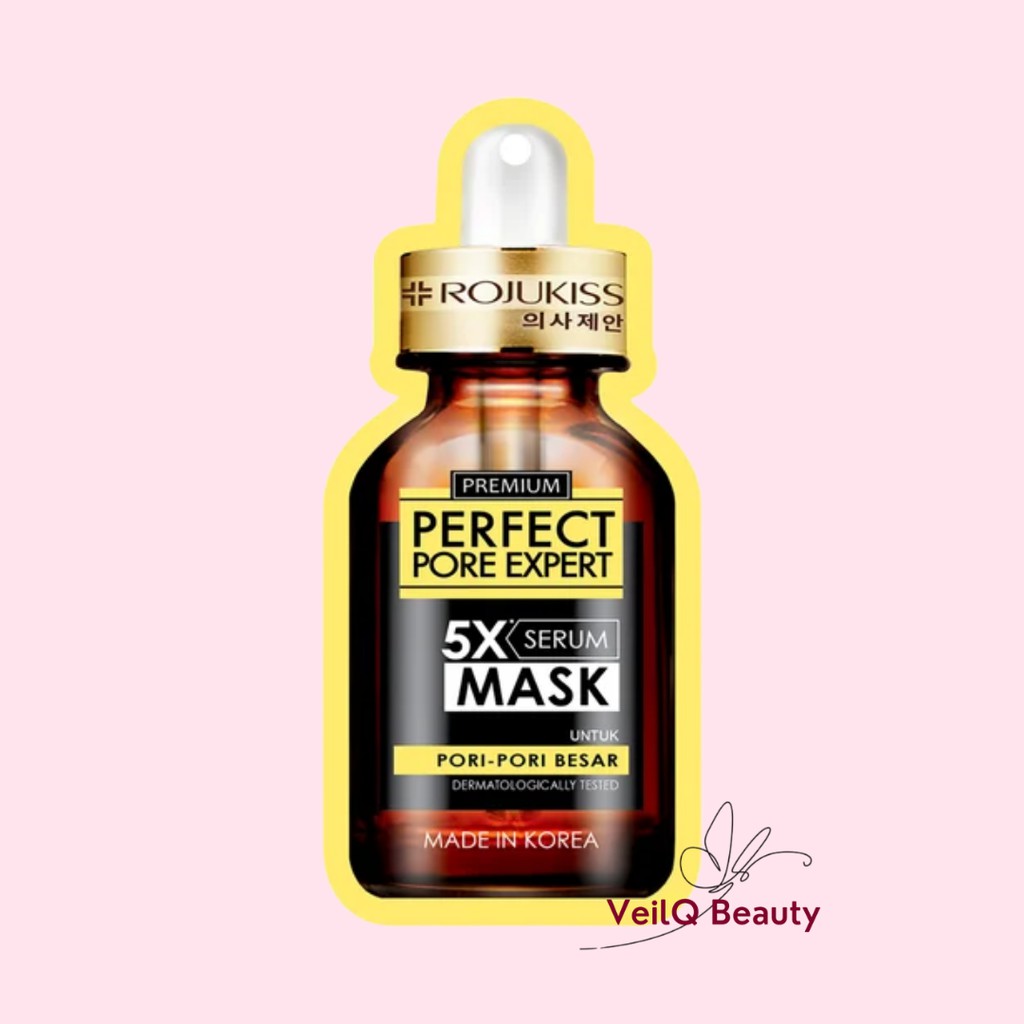 Jual Rojukiss Pore Expert 5X Serum Sheet Mask 25mL Acne Gluta Hya White ...