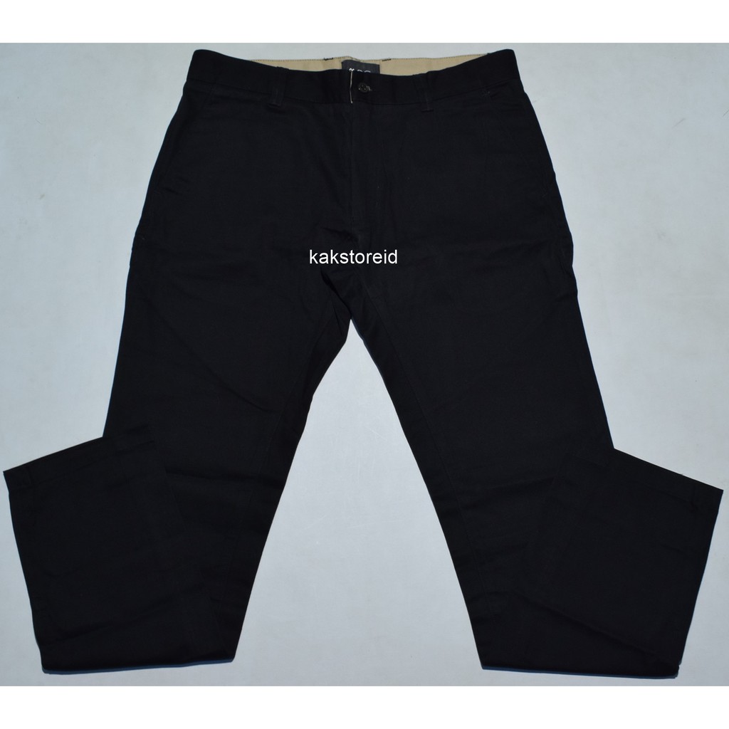 Jual Celana Panjang Pria Chinos Moc Hitam Slimfit Cms Original