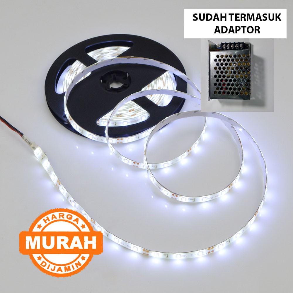 Jual LED RINGLIGHT DIY PLUS ADAPTOR LED STRIP LAMP WARNA PUTIH