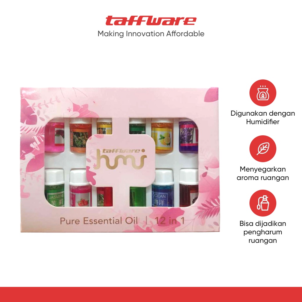 Jual Taffware Pure Aroma Essential Fragrance Oil Aromatherapy 12 In 1