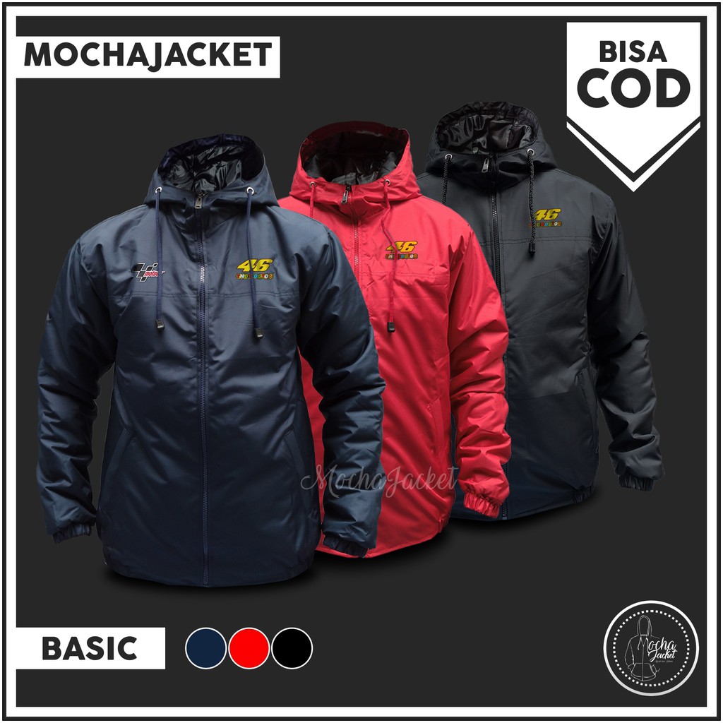 Jual jaket moto gp 46 jaket basic parasut | Shopee Indonesia