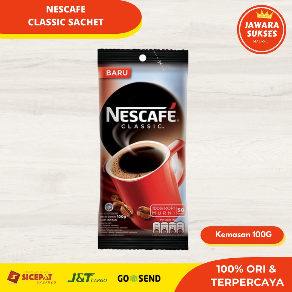 Jual Nescafe Classic 100gr | Kopi Nescafe Klasik Sachet | Shopee Indonesia