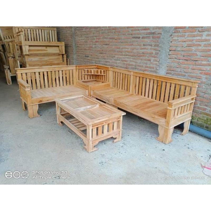 Jual Furniture Kursi Tamu Model Sudut Jari-jari/ Kursi Tamu Minimalis ...