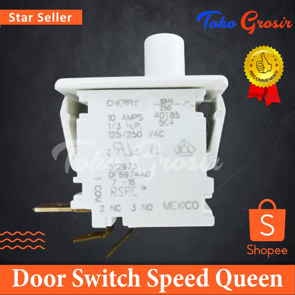 Jual DOOR SWITCH PUSH BUTTON MESIN PENGERING DRYER IPSO - SPEED QUEEN ...