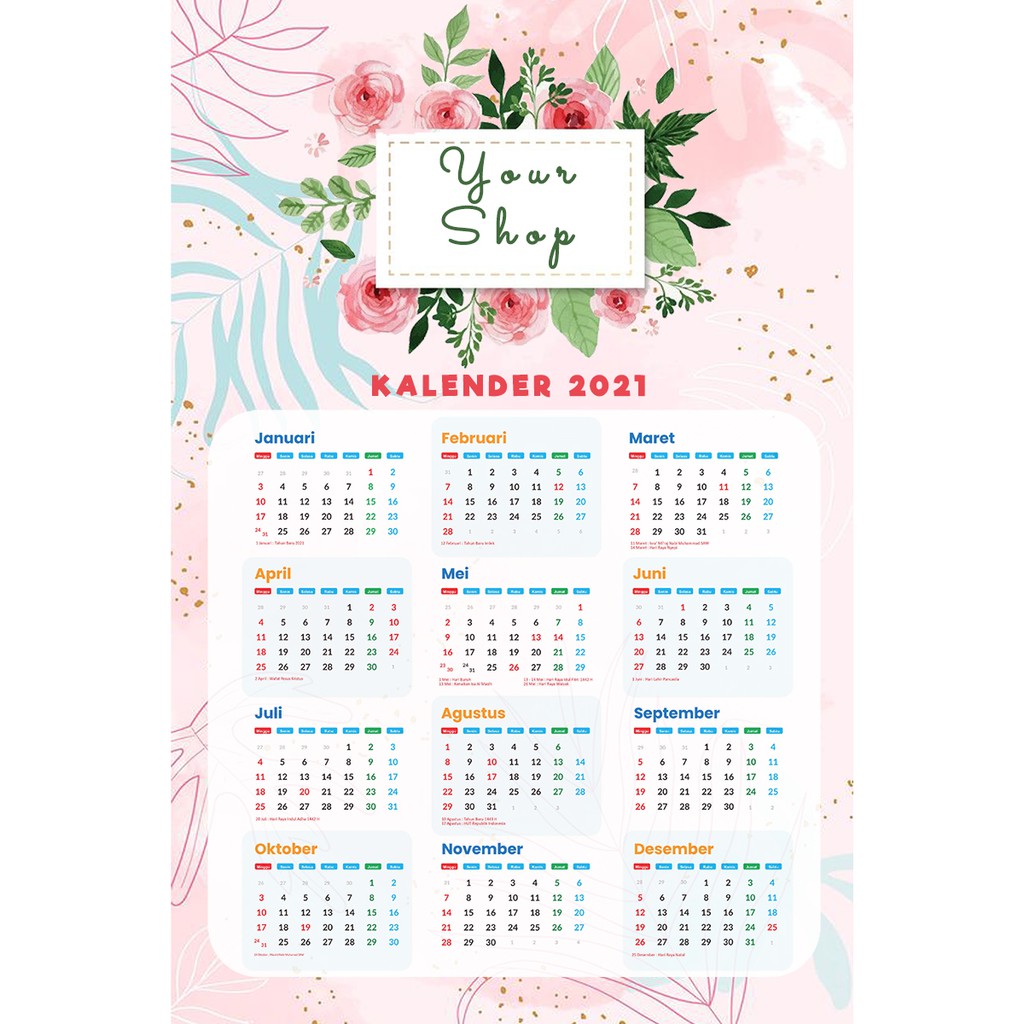 Jual KALENDER , CALENDAR 2023 / TANGGALAN CUSTOM | Shopee Indonesia