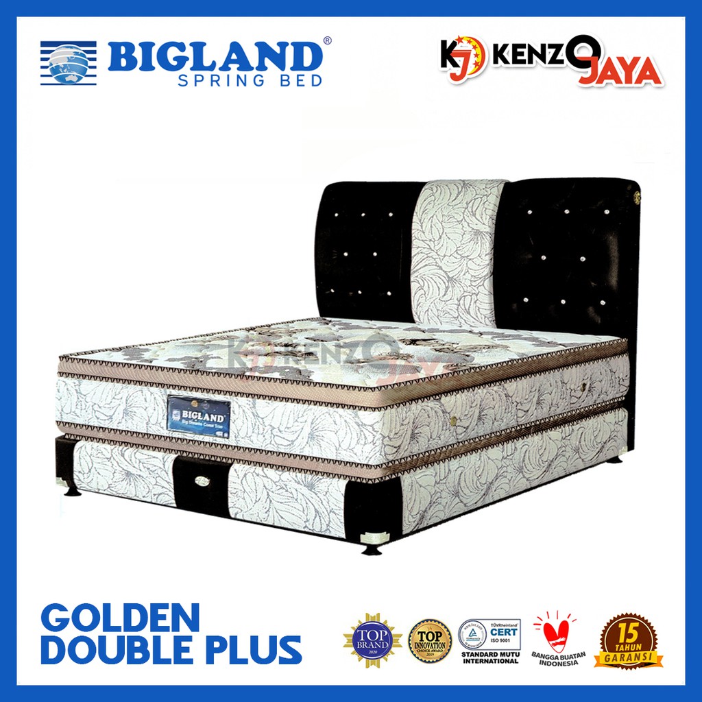 Jual Spring Bed BIGLAND Golden Double Plus | Shopee Indonesia