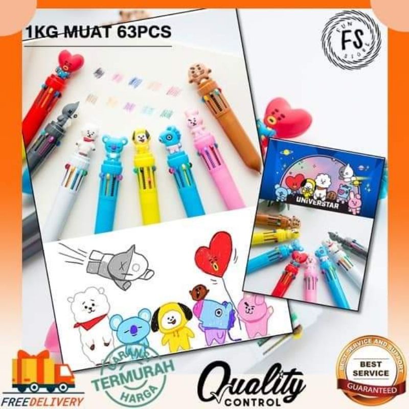 Jual PULPEN BTS BT12 10WARNA | Shopee Indonesia