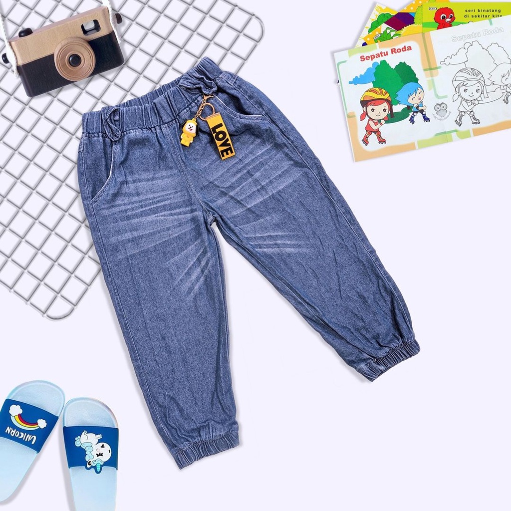 Jual Celana Jeans Anak - Model Unisex corak Snow / Celana levis unisex