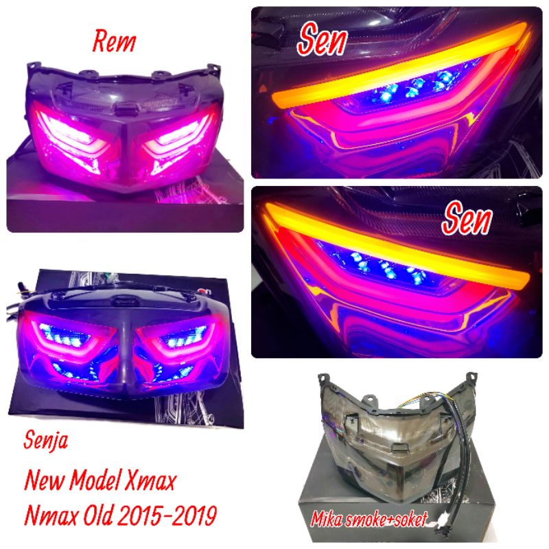 Jual CR7 Stoplamp Nmax Old Model Xmax 3 in 1 Lampu Belakang Led Variasi