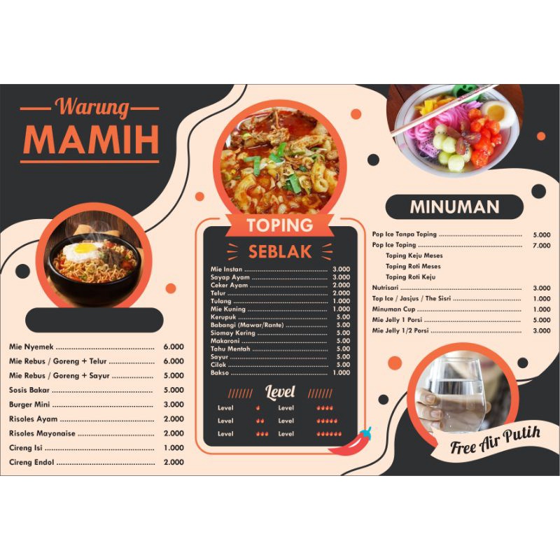 Jual desain menu makanan | Shopee Indonesia