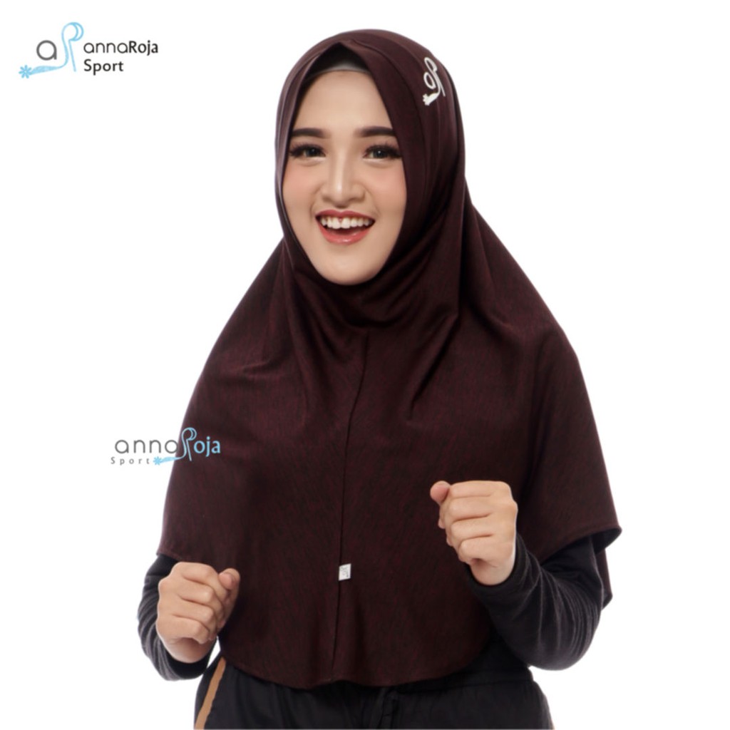 Jual Jilbab Olahraga Hijab Instant Emira Sport Hijab Maroon Shopee Indonesia 9597