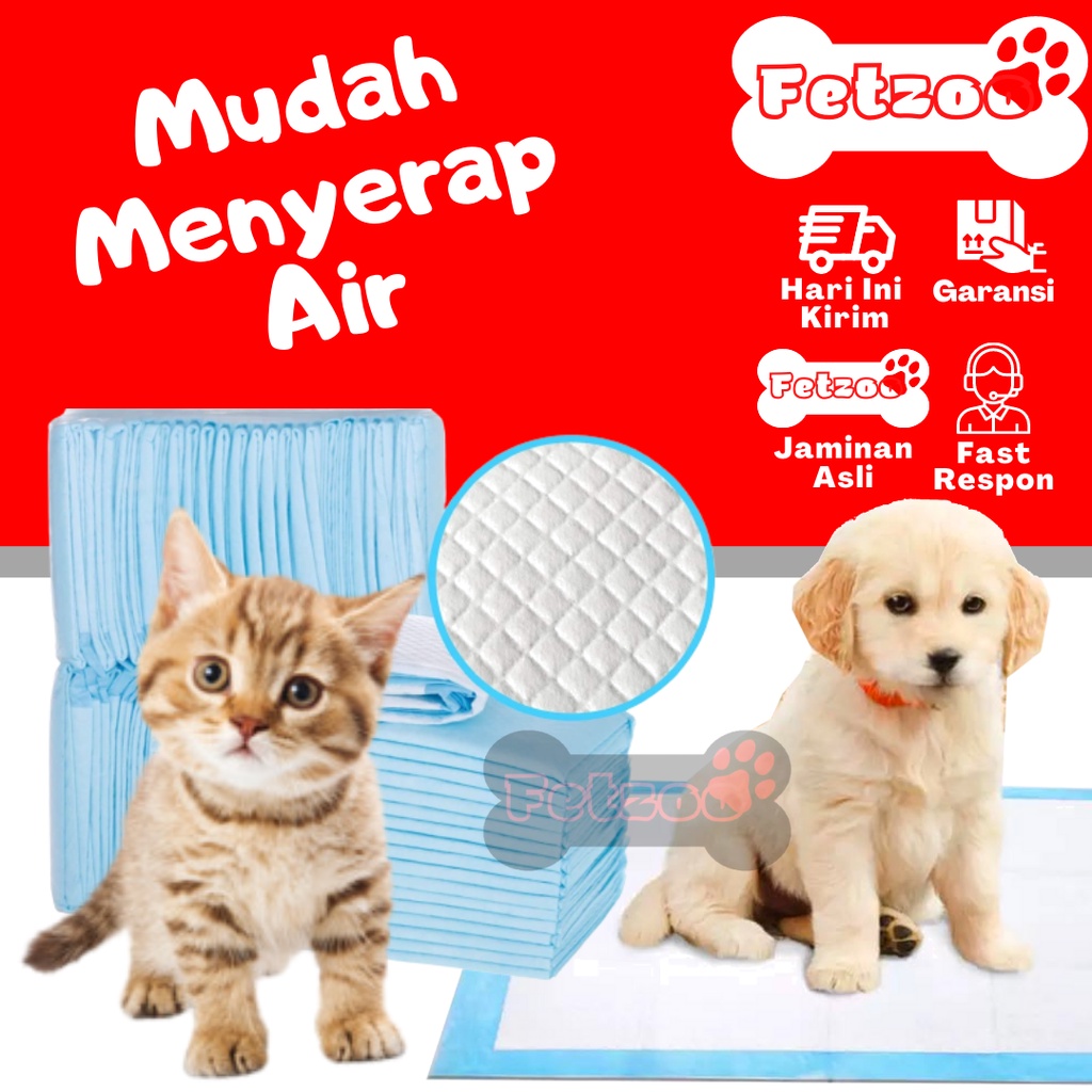 Jual Underpad Anjing Kucing Size 60X60cm Popok Sekali Pakai Alas Pipis ...