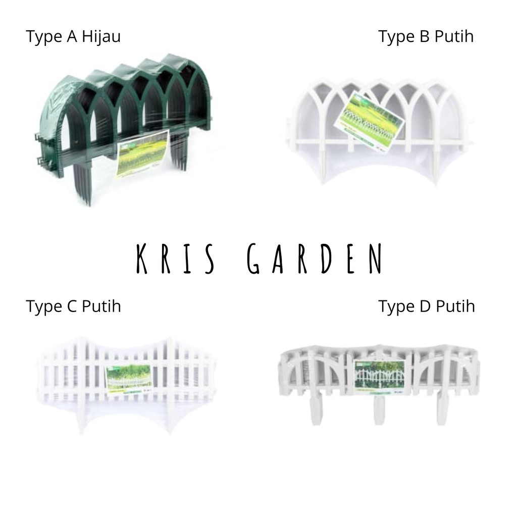 Jual Satuan Ace Kris Garden Wlk Type Pagar Taman Teralis Tanaman Pagar Plastik Pagar Putih 4530