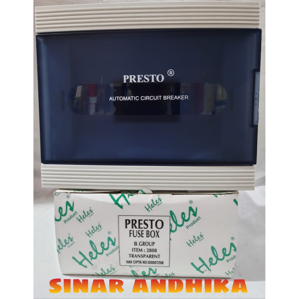 Jual Mcb Box Presto Inbow 8 Group + Cover 2808 | Shopee Indonesia