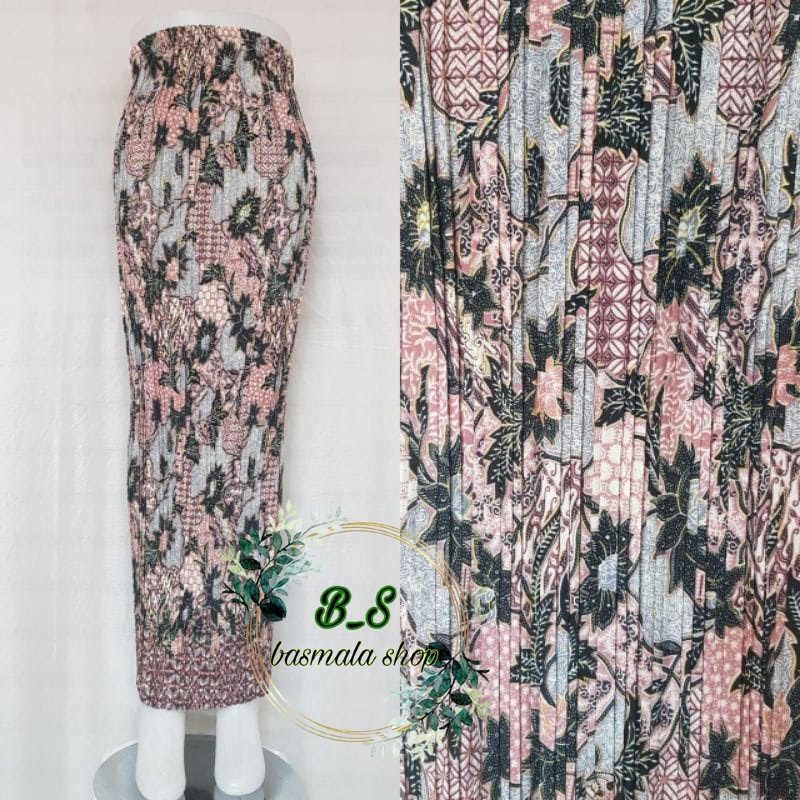 Jual Real Pict Rok Plisket Batik Rok Plisket Bawahan Kebaya Rok Kebaya Rok Wisuda 3961