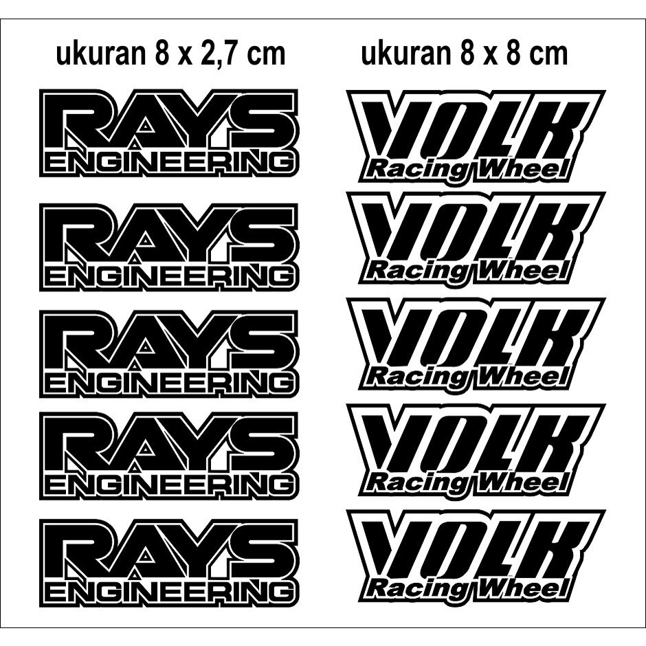 Jual stiker cutting mobil velg racing | Shopee Indonesia