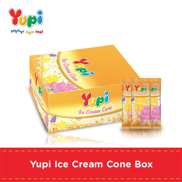 Jual Yupi Ice Cream Cone Box 24 6gr Yupi Ice Cream Cone Box Yupi
