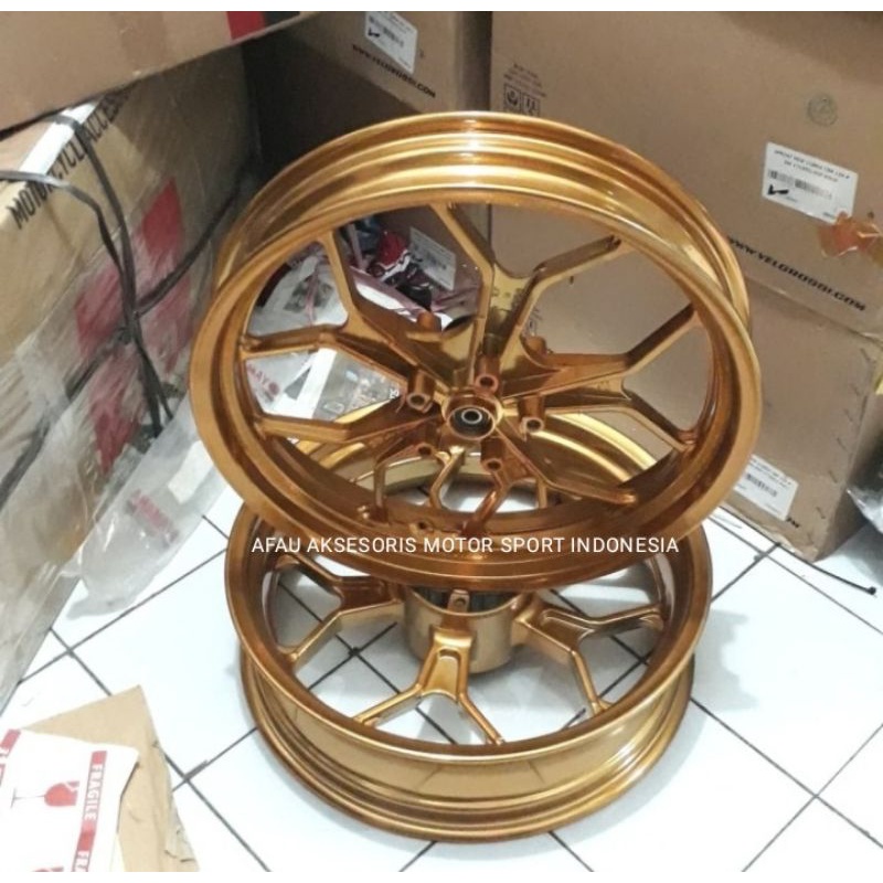 Jual Velg merek vrossi warna candy triple disc/depan double disc pnp