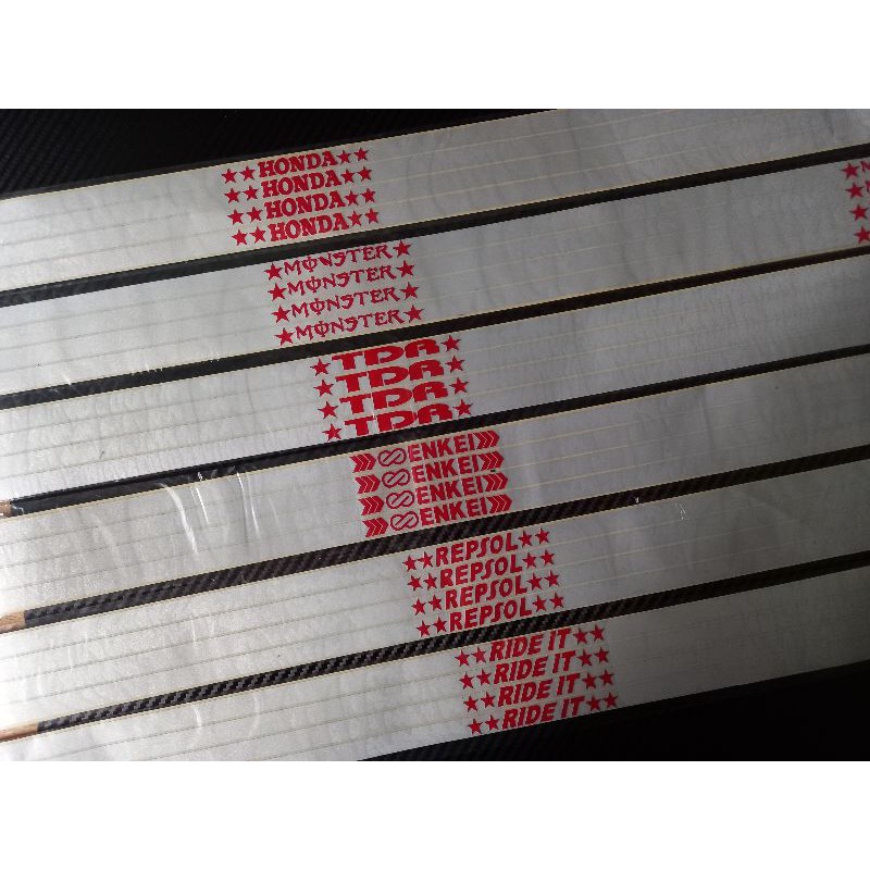 Jual Aksesoris motor Sticker List Velg Motor Honda yamaha suzuki ...