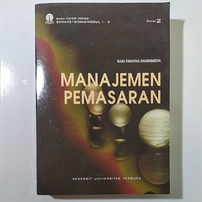 Jual Buku Materi Pokok Modul Manajemen Pemasaran Ekma Universitas Terbuka Original