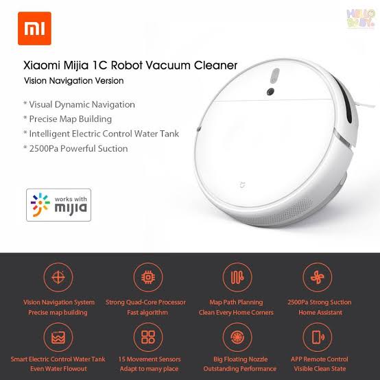 Jual Xiaomi Mijia 1C Robot Vacuum Cleaner - Global Versi | Shopee Indonesia