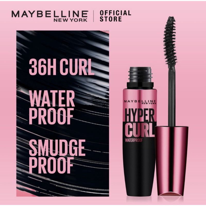 Jual Mascara Maybelline hypercurl volum express waterproof Shopee