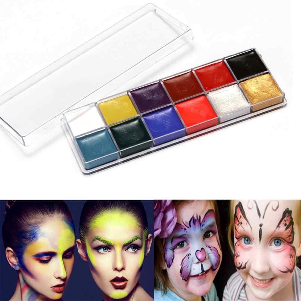 Jual FACE PAINT 12 colors Body Painting Cat Muka dan Badan Oil Based