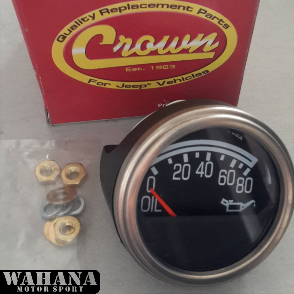 Jual Crown Oil Pressure Gauge Meter Oli Jeep CJ7 CJ 7 Shopee Indonesia