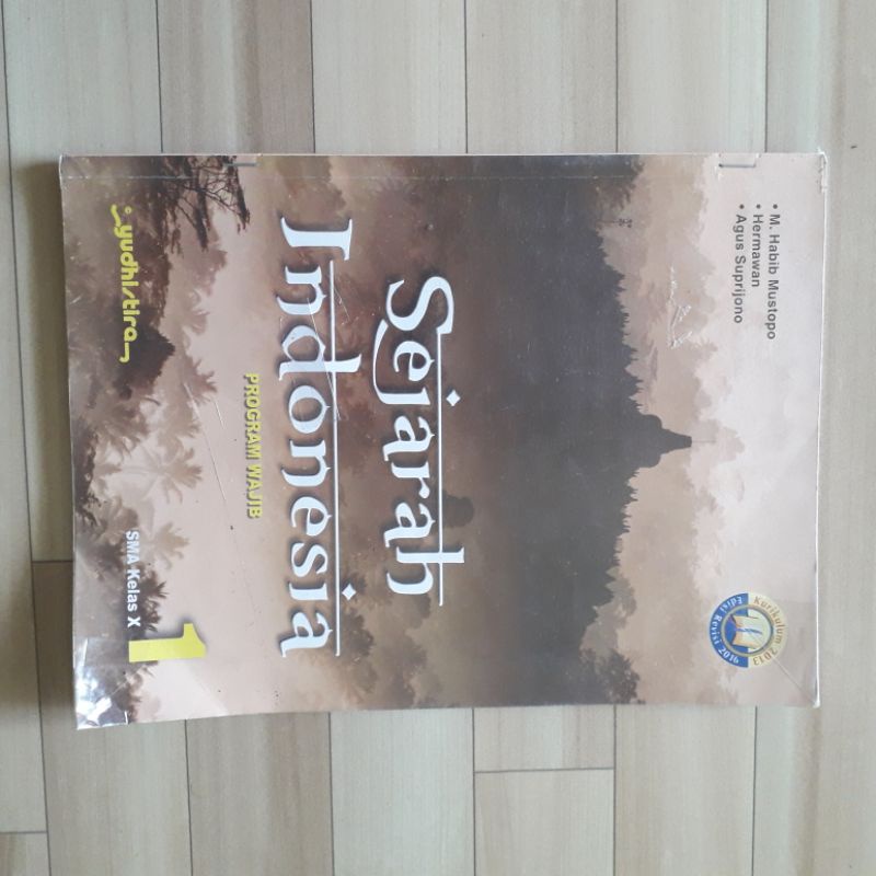 Jual Buku Sejarah Indonesia Program Wajib 1 / SMA Kelas X — Yudhistira ...