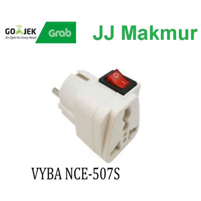 Jual Vyba Steker on off Arder Cabang 3 NCE-507S Stop Kontak Adaptor ...